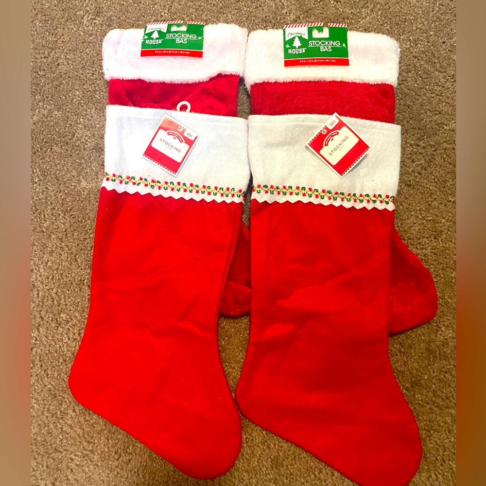 NEW 4pc Christmas Stockings